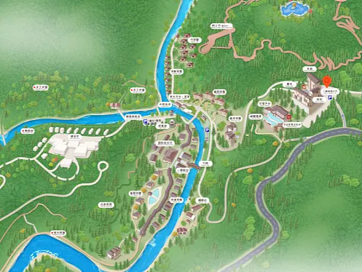 萧县结合景区手绘地图智慧导览和720全景技术，可以让景区更加“动”起来，为游客提供更加身临其境的导览体验。